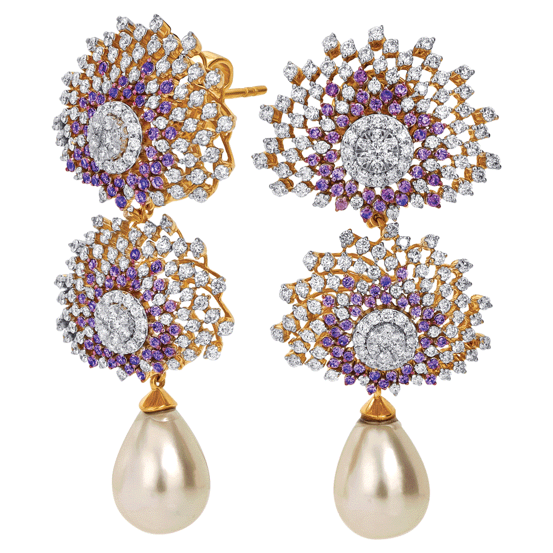 Space Cascade Earrings